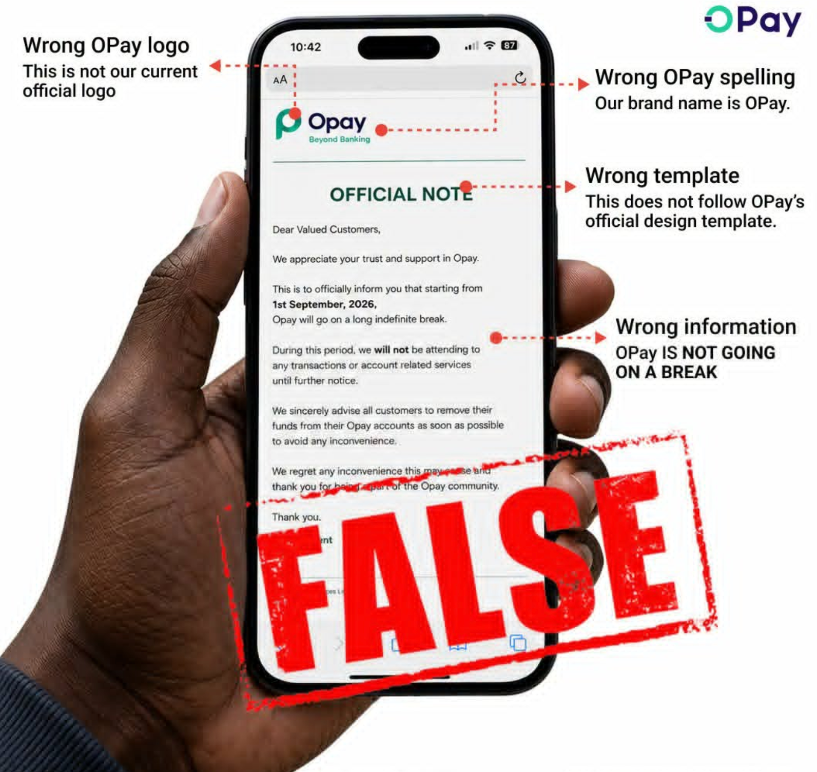 OPay Refutes Online Rumour of September Shutdown, Reassures Users